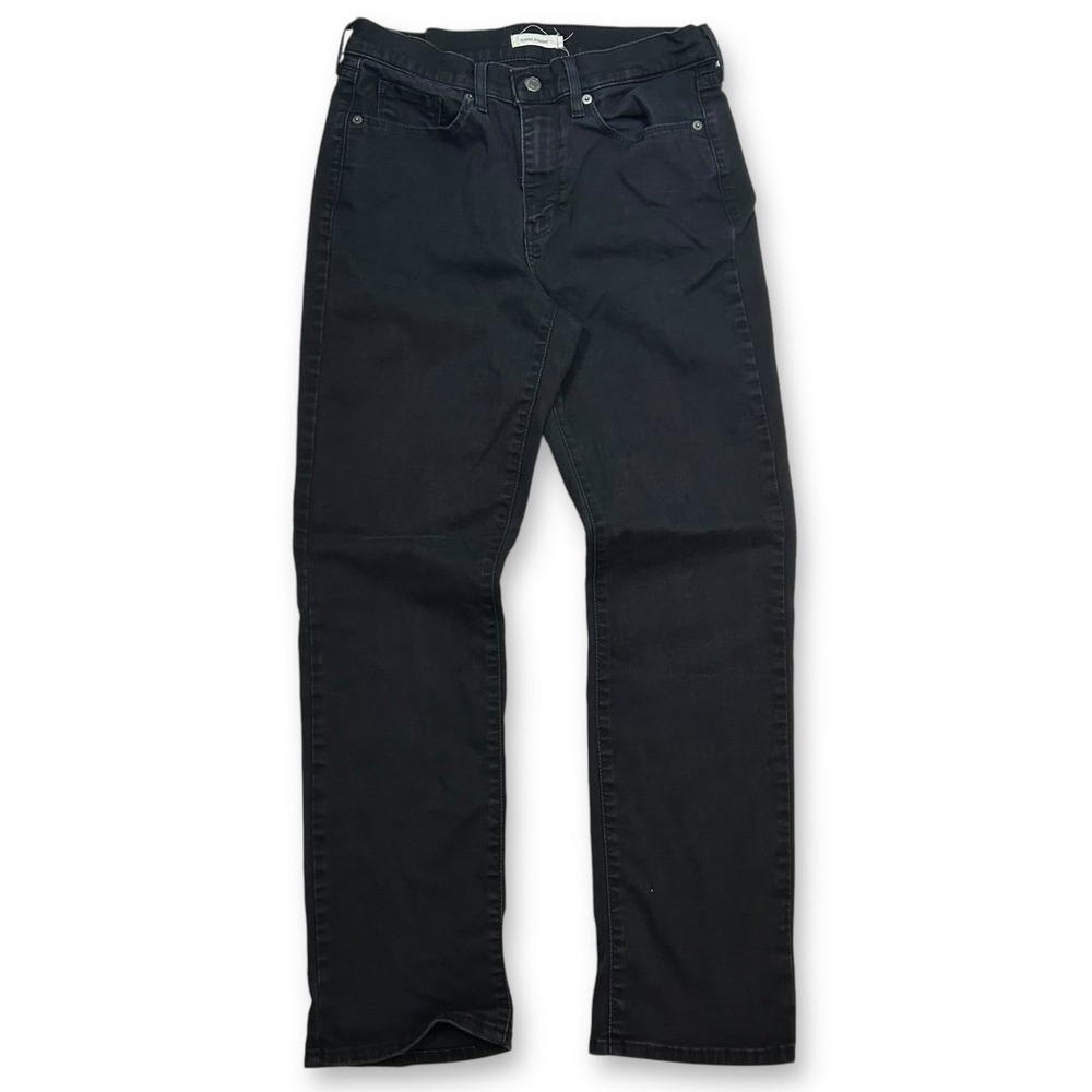 Levi's Classic Straight Leg Jeans‎ Black Wash Denim Everyday Casual Size 8